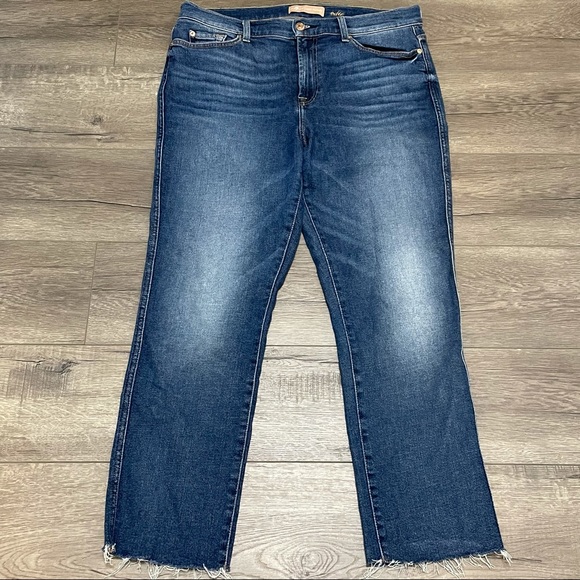 7 For All Mankind Denim - 7 For All Mankind Luxe Vintage Edie Raw Hem Femme